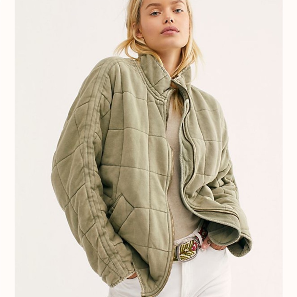 Dolman Quilted Knit Jacket
